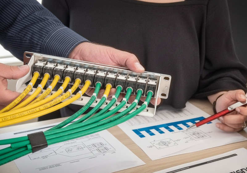 Professionelle Computer-Verkabelung